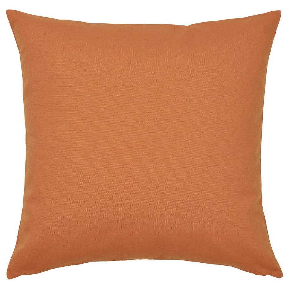 2 Solid Burnt Orange Throw Pillow Covers